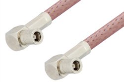 PE33656LF - SMB Plug Right Angle to SMB Plug Right Angle Cable Using RG142 Coax, RoHS