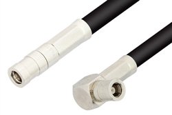PE33670 - SMB Plug to SMB Plug Right Angle Cable Using RG223 Coax