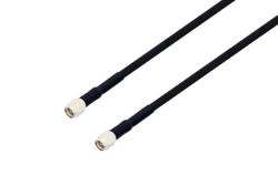 PE3377/HS - SMA Male to SMA Male Cable Using RG223 Coax with HeatShrink