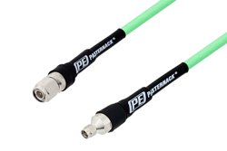 PE338 - TNC Male to SMA Male Cable Using PE-P300LL Coax