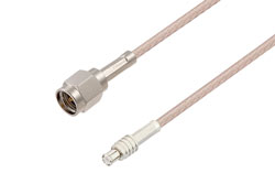 PE33846 - SMA Male to MCX Plug Cable Using RG316 Coax