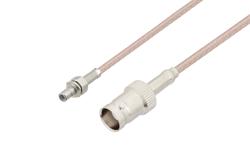 PE33953 - SMB Jack to BNC Female Cable Using RG316 Coax