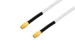 PE33964/HS - SMA Female to SMA Female Cable Using PE-SR402FL Coax with HeatShrink
