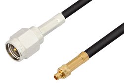 PE34069 - SMA Male to MMCX Plug Cable Using RG174 Coax