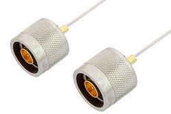 PE34144LF - N Male to N Male Cable Using PE-SR047AL Coax