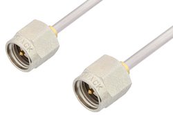 PE34182LF - SMA Male to SMA Male Cable Using PE-SR405AL Coax
