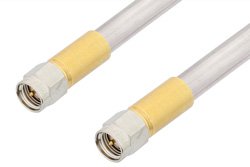 PE34184LF - SMA Male to SMA Male Cable Using PE-SR401AL Coax , LF Solder