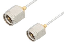 PE34186LF - SMA Male to SMA Male Cable Using PE-SR047FL Coax, RoHS