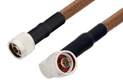 PE34203 - N Male to N Male Right Angle Cable Using RG225 Coax