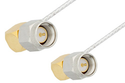 PE34209 - SMA Male Right Angle to SMA Male Right Angle Cable Using PE-SR047FL Coax