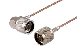 PE34210 - N Male to N Male Right Angle Cable Using RG316 Coax