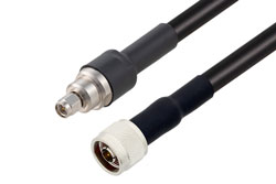 PE3422/HS - SMA Male to N Male Cable Using RG214 Coax with HeatShrink