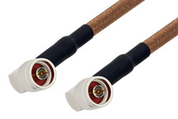 PE34222 - N Male Right Angle to N Male Right Angle Cable Using RG225 Coax