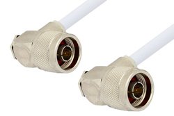 PE34238 - N Male Right Angle to N Male Right Angle Cable Using RG188 Coax