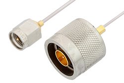 PE34261LF - SMA Male to N Male Cable Using PE-SR047AL Coax