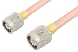 PE34271LF - TNC Male to TNC Male Cable Using RG401 Coax, RoHS