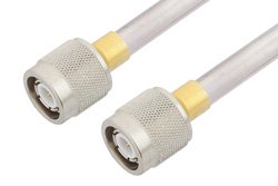 PE34275LF - TNC Male to TNC Male Cable Using PE-SR401AL Coax , LF Solder