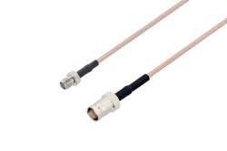 PE34278/HS - SMA Female to BNC Female Cable Using RG316 Coax with HeatShrink