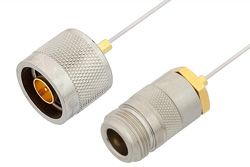 PE34296 - N Male to N Female Cable Using PE-SR047AL Coax