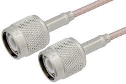 PE34316LF - TNC Male to TNC Male Cable Using RG316-DS Coax , LF Solder