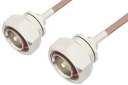 PE34360 - 7/16 DIN Male to 7/16 DIN Male Cable Using RG400 Coax