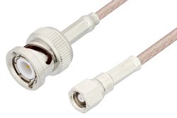 PE3437 - SMC Plug to BNC Male Cable Using RG316-DS Coax