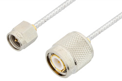 PE34416LF - SMA Male to TNC Male Cable Using PE-SR405FL Coax, RoHS