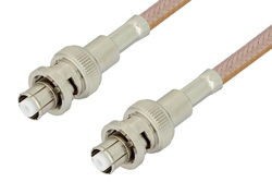 PE34424LF - SHV Plug to SHV Plug Cable Using RG400 Coax, RoHS