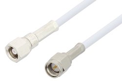 PE34458LF - SMA Male to SMC Plug Cable Using RG188-DS Coax, RoHS