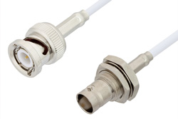 PE3446 - BNC Male to BNC Female Bulkhead Cable Using RG188-DS Coax