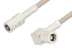 PE34485 - SMB Plug to SMB Plug Right Angle Cable Using RG316-DS Coax