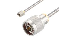 PE3448LF - SMA Male to N Male Cable Using PE-SR402FL Coax, LF Solder