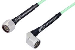 PE345 - N Male to N Male Right Angle Cable Using PE-P142LL Coax