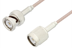 PE34510 - TNC Male to BNC Male Cable Using 75 Ohm RG179 Coax