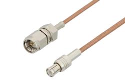 PE34530 - SMA Male to MCX Plug Cable Using RG178 Coax