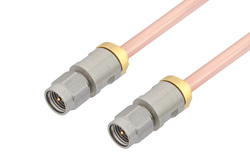 PE34570LF - 3.5mm Male to 3.5mm Male Cable Using RG402 Coax, LF Solder, RoHS