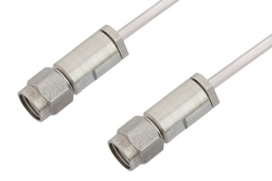PE34576LF - 3.5mm Male to 3.5mm Male Cable Using PE-SR405AL Coax, LF Solder, RoHS
