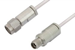 PE34584LF - 3.5mm Male to 3.5mm Female Cable Using PE-SR405AL Coax