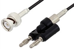 PE34593 - BNC Male to Banana Plug Cable Using RG174 Coax