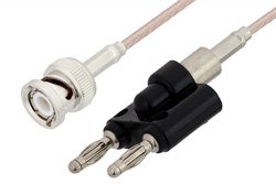 PE34597 - BNC Male to Banana Plug Cable Using RG316 Coax