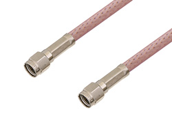 PE34750 - Reverse Polarity SMA Male to Reverse Polarity SMA Male Cable Using RG142 Coax