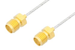 PE34833 - SMA Female to SMA Female Cable Using PE-SR047FL Coax