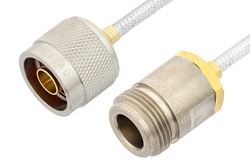 PE3485LF - N Male to N Female Cable Using PE-SR402FL Coax