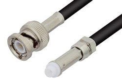 PE34862LF - FME Jack to BNC Male Cable Using RG58 Coax, RoHS