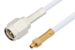PE34887 - SMA Male to MMCX Plug Cable Using RG188 Coax