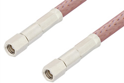 PE3490LF - SMC Plug to SMC Plug Cable Using RG142 Coax, RoHS