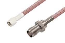PE3491LF - SMA Male to TNC Female Cable Using RG142 Coax , LF Solder