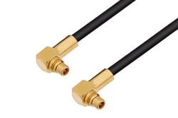 PE34940 - MMCX Plug Right Angle to MMCX Plug Right Angle Cable Using RG174 Coax