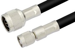 PE34966 - N Male to Reverse Polarity TNC Male Cable Using PE-C400 Coax