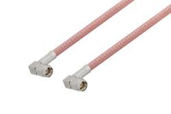 PE3514/PH270 - SMA Male Right Angle to SMA Male Right Angle Cable Using RG142 Coax with 270 Deg. Clock
